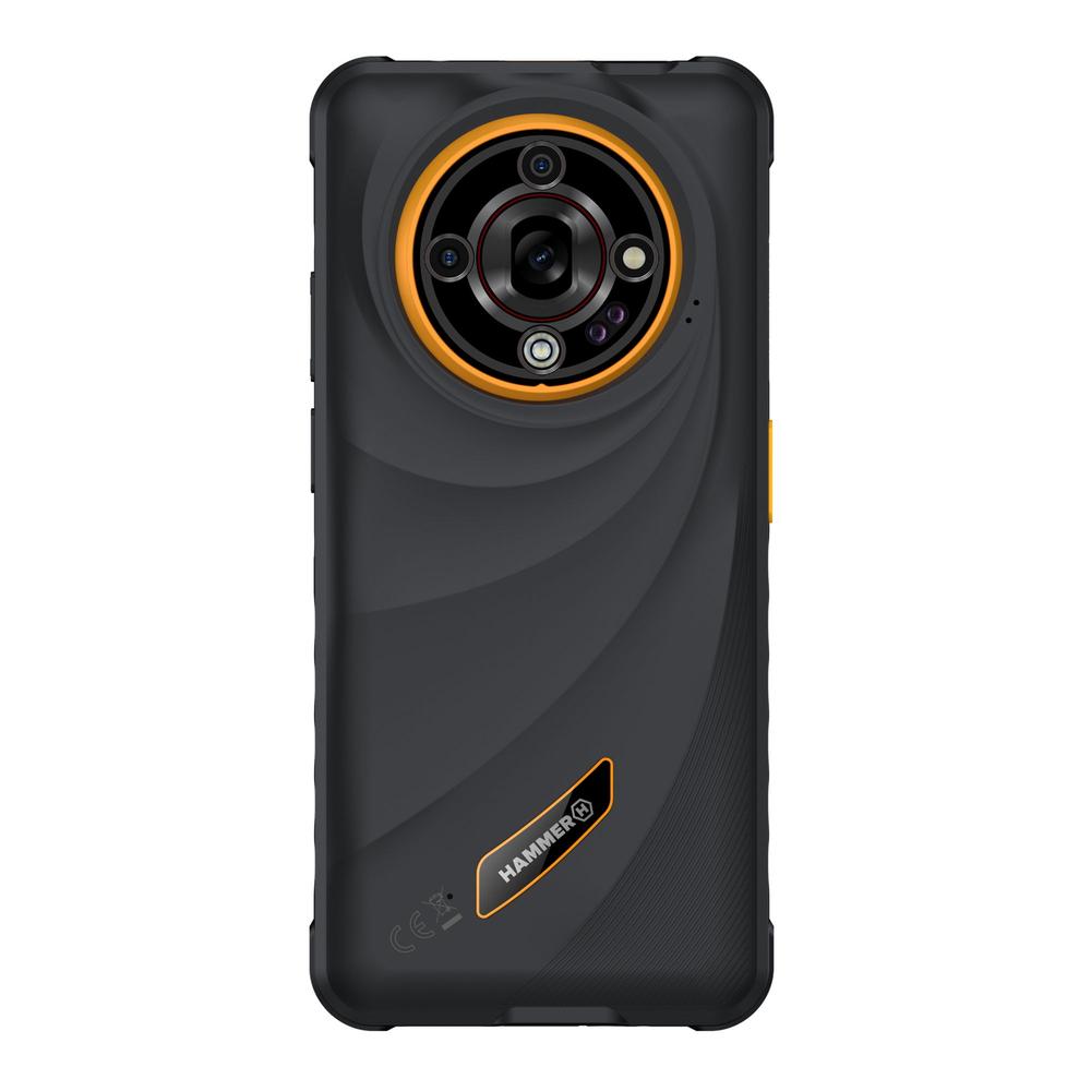 Movil rugerizado hammer iron 6 5g 8 - 256gb negro - naranja - Imagen 3