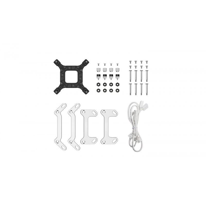 Kit refrigeracion liquida deepcool lm240 rgb 2x 120mm blanco - Imagen 5