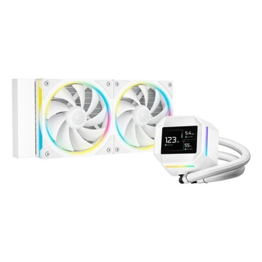 6933412729464 | P/N: WH R-LM240-WHDMMC-1 | Cod. Artículo: DSP0000042165 Kit refrigeracion liquida deepcool lm240 rgb 2x 120mm blanco