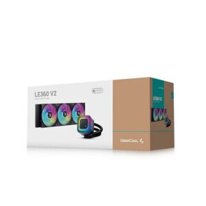 6933412729747 | P/N: RLE360ZEROBKLNMDG-1 | Cod. Artículo: DSP0000042171 Kit refrigeracion liquida deepcool le360 v2 zero 3x 120mm negro