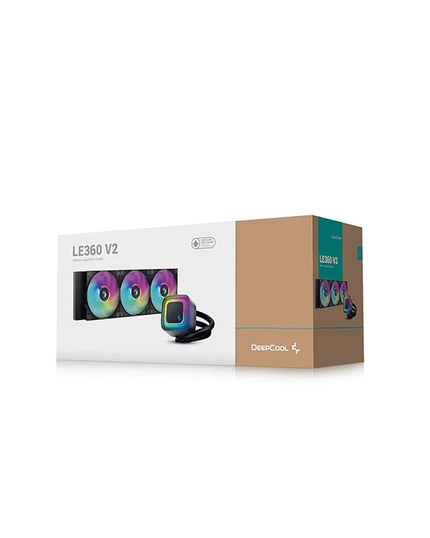 6933412729747 | P/N: RLE360ZEROBKLNMDG-1 | Cod. Artículo: DSP0000042171 Kit refrigeracion liquida deepcool le360 v2 zero 3x 120mm negro