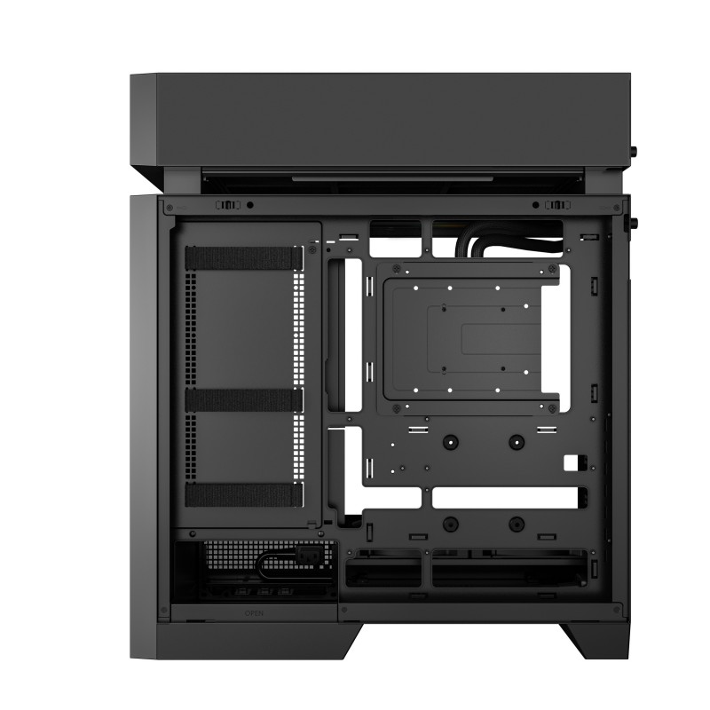 Caja ordenador gaming deepcool cl6600 wh atx rgb cristal templado negra y madera - Imagen 5