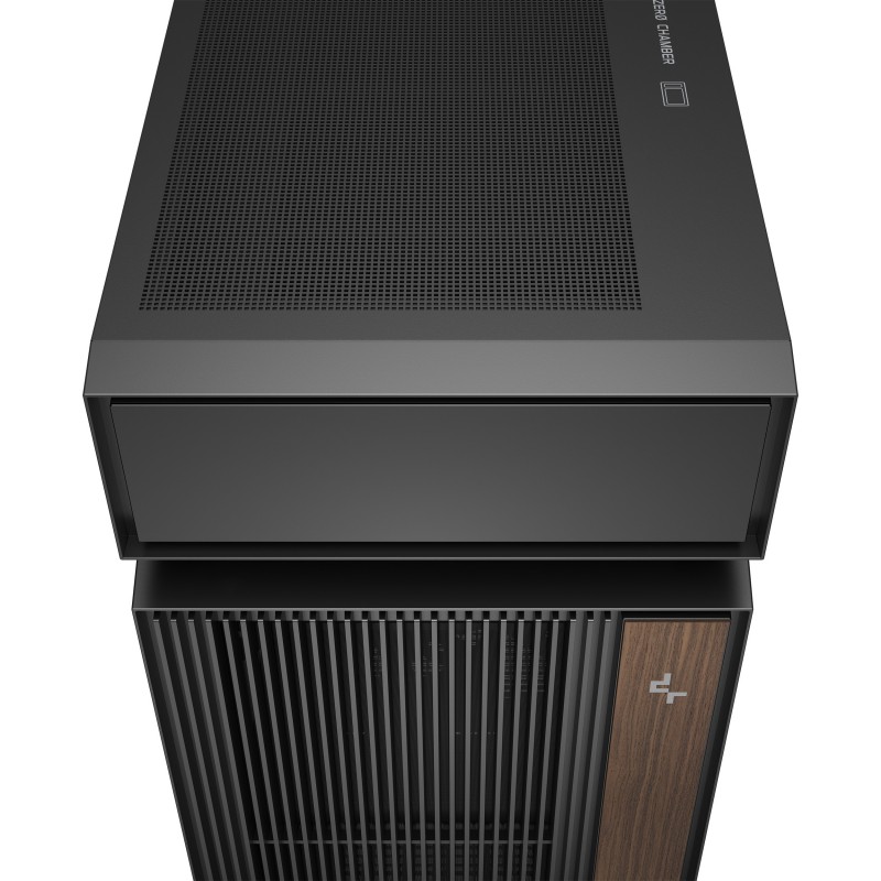 Caja ordenador gaming deepcool cl6600 wh atx rgb cristal templado negra y madera - Imagen 7