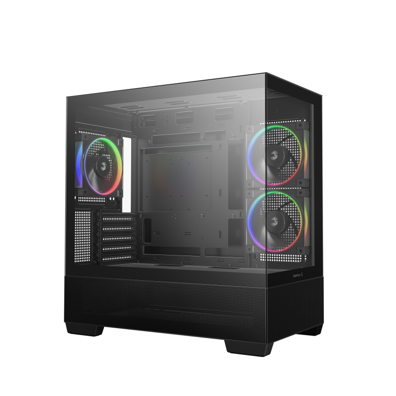 Caja ordenador gaming deepcool cg380u matx argb cristal templado negra - Imagen 2