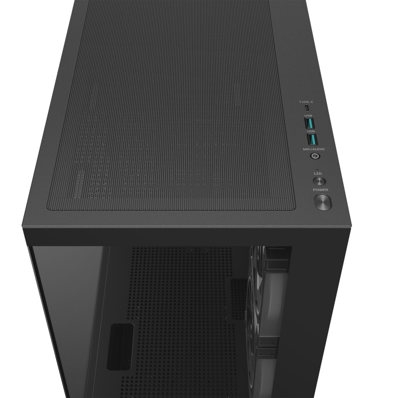 Caja ordenador gaming deepcool cg380u matx argb cristal templado negra - Imagen 6