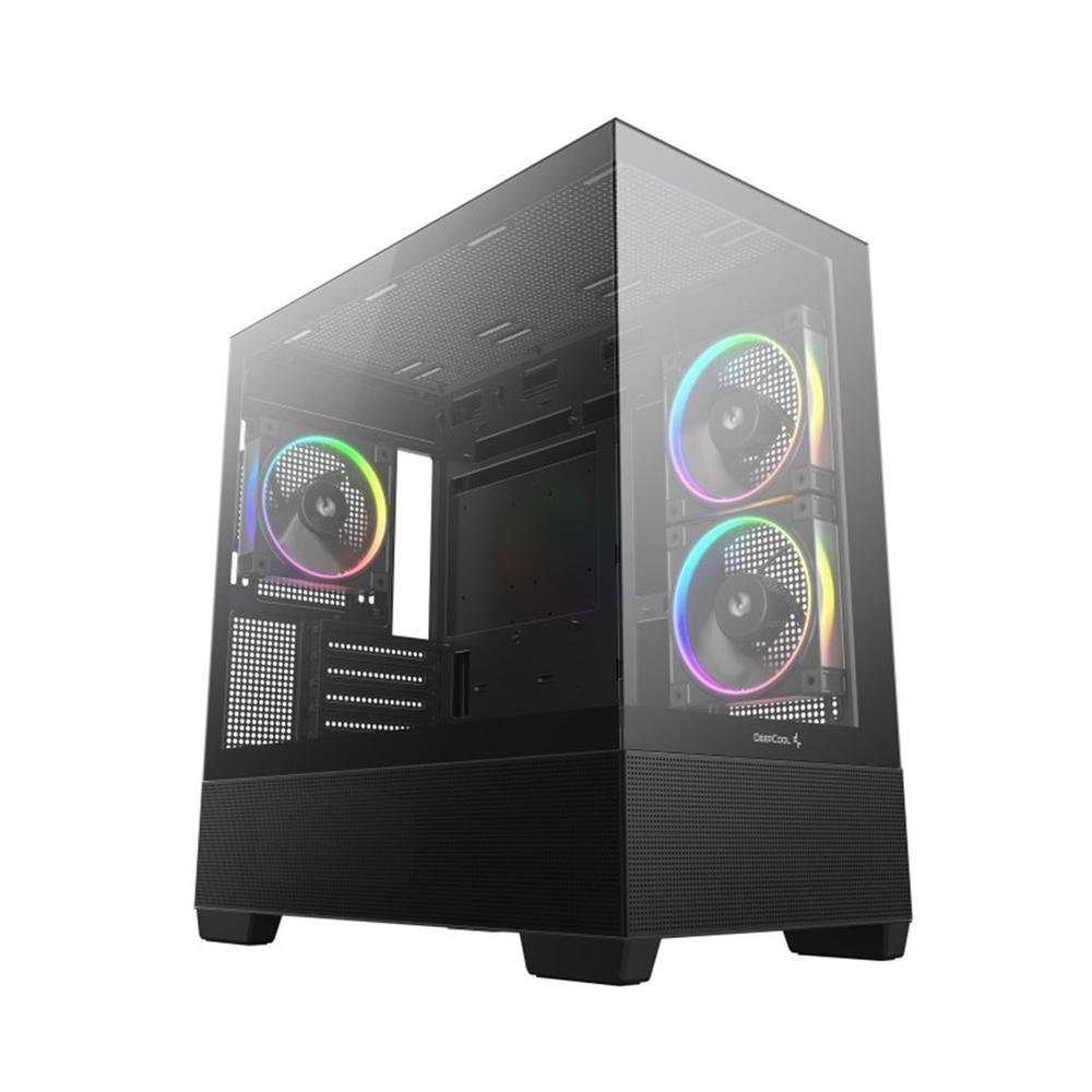 6933412765684 | P/N: R-CG380U-BKAGM3-G | Cod. Artículo: DSP0000042172 Caja ordenador gaming deepcool cg380u matx argb cristal templado negra