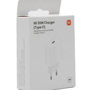 Cargador de pared xiaomi mi fast charger - usb tipo c -  20w - blanco