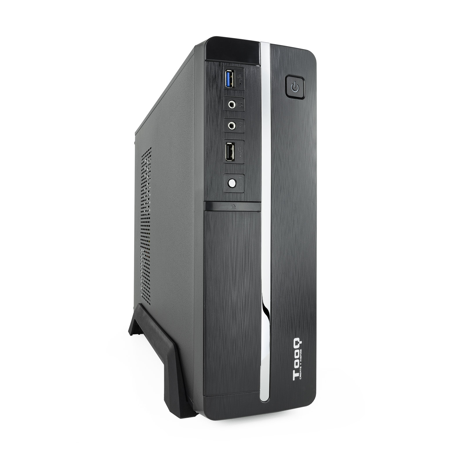 Caja ordenador sobremesa tooq microatx slim fuente sfx incluida - Imagen 2
