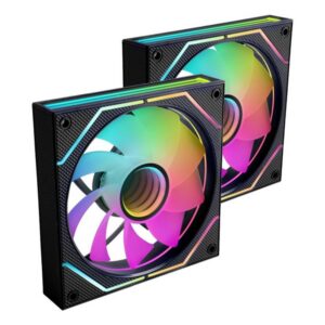 8435693109907 | P/N: MF3DPROX2R | Cod. Artículo: DSP0000035668 Ventilador mars gaming mf3dprox2r argb 2x 120mm negro