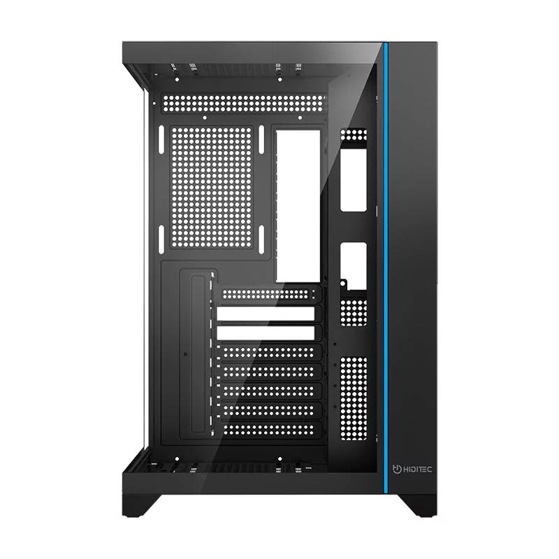 Caja ordenador gaming hiditec h3 pro atx argb cristal templado negro - Imagen 3