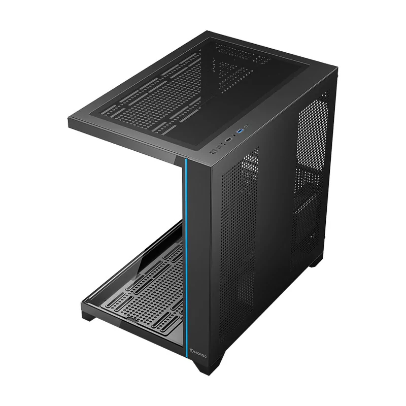 Caja ordenador gaming hiditec h3 pro atx argb cristal templado negro - Imagen 4