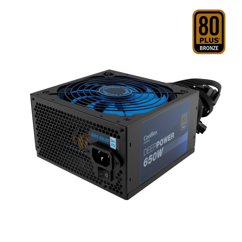 Fuente de alimentacion coolbox gaming deeppower 650w 80 plus bronze - 14 cm - full range - Imagen 3