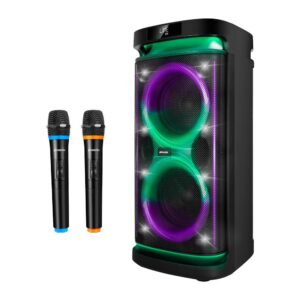8436583238455 | P/N: RUMBLEBOSS-XL | Cod. Artículo: DSP0000026293 Altavoz rumbleboss xl phoenix 160w rms batería 7000 mah función karaoke 2 microfonos inalambricos incluidos