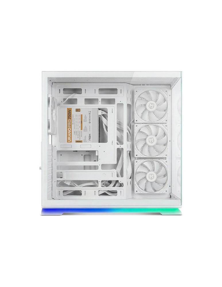 Caja ordenador gaming nox hummer galaxy atx argb cristal templado blanca - Imagen 3