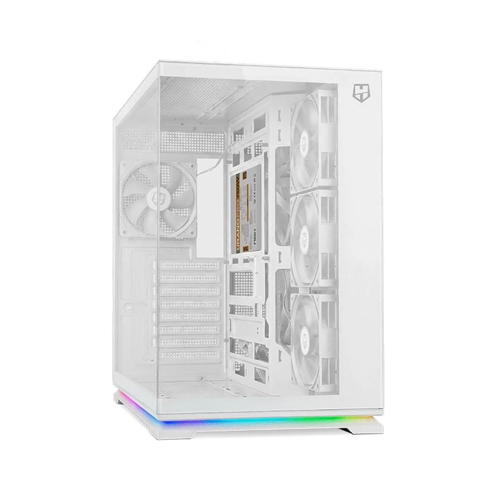 8436587976292 | P/N: NXHUMMERGALAXYWH | Cod. Artículo: DSP0000038437 Caja ordenador gaming nox hummer galaxy atx argb cristal templado blanca