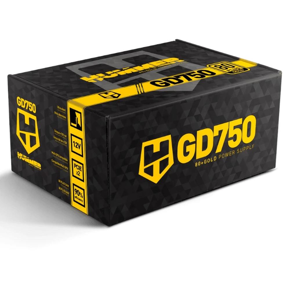 8436587976322 | P/N: NXHUMMER750GDM | Cod. Artículo: DSP0000038054 Fuente alimentacion nox hummer gdm750w gaming atx 750w