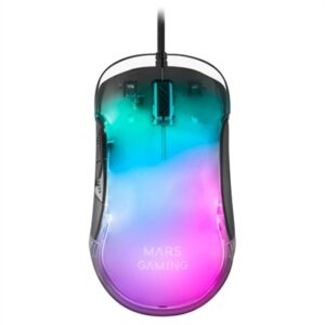 8437023094587 | P/N: MMGLOW | Cod. Artículo: DSP0000008886 Mouse raton mars gaming mmglow optico usb 7 botones 12800ppp rgb