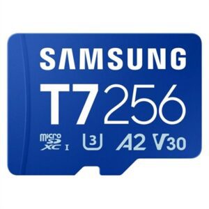 8806097635055 | P/N: MB-MB256T/WW | Cod. Artículo: DSP0000042301 Tarjeta memoria micro sd samsung 256gb sdxc t7 clase10 u3 v30 a2