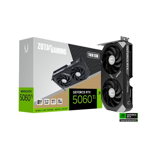 8886307700636 TARJETA GRÁFICA ZOTAC RTX 5060TI TWIN EDGE 8GB ZT-B50610E-10M A0057158 Zotac Tarjetas Gráficas ZT-B50610E-10M