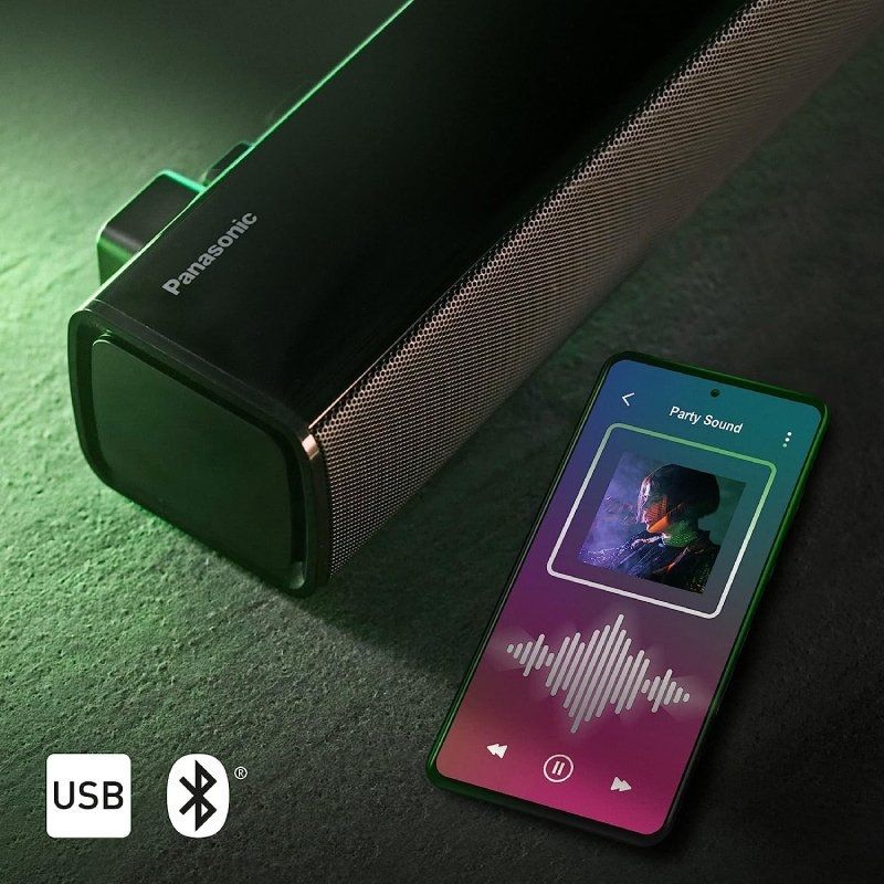Barra de Sonido con Bluetooth Panasonic SC-HTB100/ 45W/ 2.0 - Imagen 3