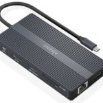 DOCK AISENS 12 EN 1 USB-C A 2xHDMI DP RJ45 4xUSB-A USB-C USB-C PD 20CM 8435739901328 ASUC-12P017-GR