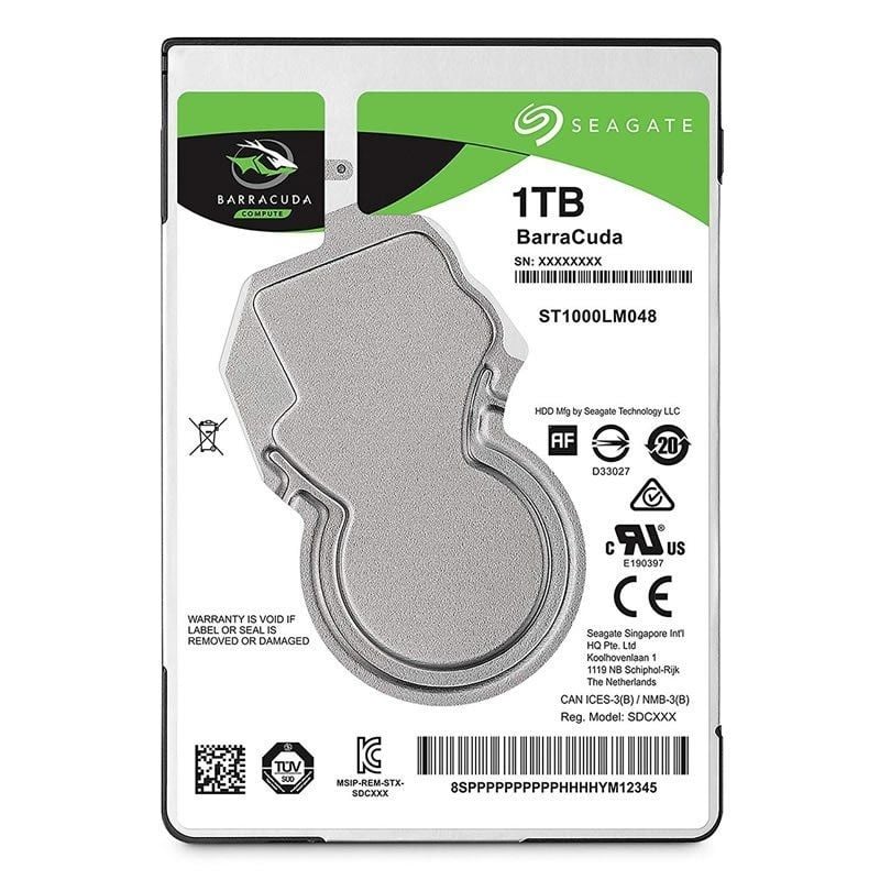 Disco Duro Seagate BarraCuda 1TB/ 2.5"/ SATA III/ 128MB ST1000LM048 SEA-ST1000LM048