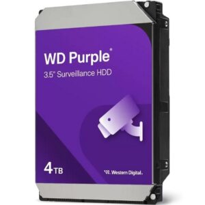 Disco Duro Western Digital WD Purple Surveillance 4TB/ 3.5"/ SATA III/ 128MB 718037905778 WD44PURZ-85CPDY0 WD-HDD PUR SURV 4TB V4