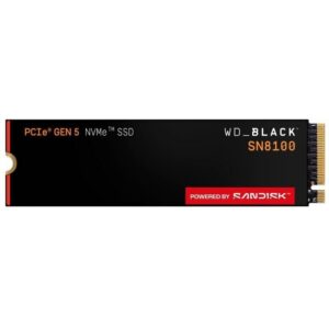 Disco SSD SanDisk WD Black SN8100 1TB/ M.2 2280 PCIe Gen5/ Full Capacity 619659220884 WDS100T1X0M WD-SSD WD BK SN8100 1TB
