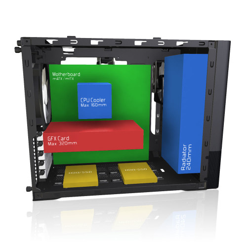 Fractal Design NODE 804 Cubo Negro - Imagen 22
