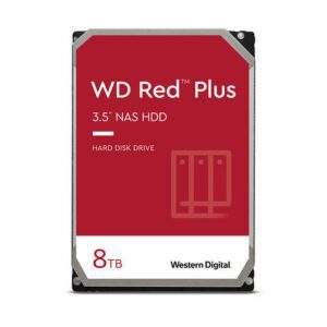 HDD WD NAS 3.5" 8TB 5400RPM 256MB SATA3 RED PLUS  P/N: WD80EFPX | Ref. Artículo: WD80EFPX