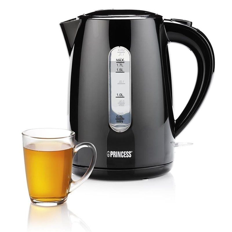 Hervidor de Agua Princess 236017 Black Style/ 2200W/ Capacidad 1.7L 8713016031495 01.236017.01.001 PRIN-PAE-HERVIDOR 236017