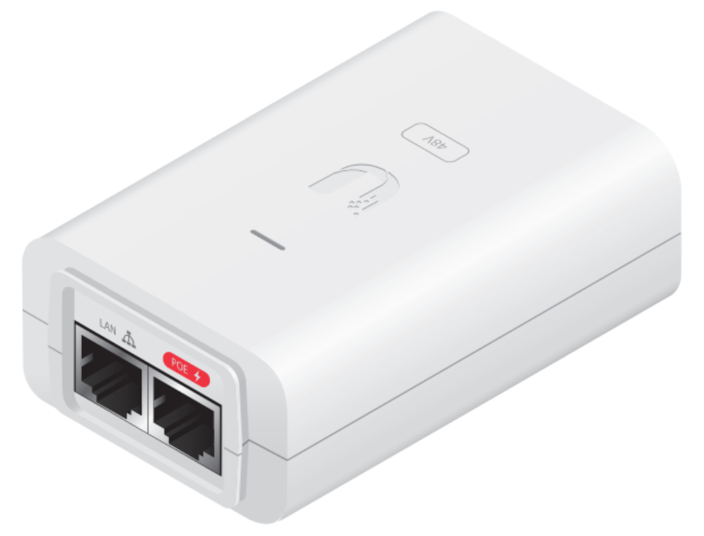 INYECTOR POE UBIQUITI POE-48-24W-WH ISP POE INJECTORS 48V 24W 0
