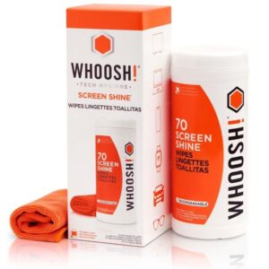 Kit Toallitas Whoosh WSH006 para Limpieza de Pantallas/ Pack de 70 unidades + Paño Microfibra 837296002582 WSH006 WHOS-TOALLITAS WSH006