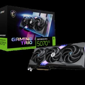 MSI GAMING GeForce RTX 5070 Ti 16G TRIO OC NVIDIA 16 GB GDDR7 4711377301541 | P/N: 912-V531-286 | Ref. Artículo: 1397241