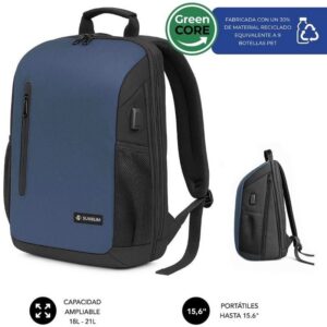 Mochila Subblim Xpand Air Padding Backpack para Portátiles hasta 15.6"/ 21L/ Puerto USB/ Azul 8436586743703 SUBBP-5NXAP02 SUB-MOCHI BP-5NXAP02