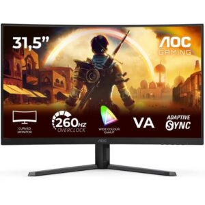 Monitor Gaming Curvo AOC C32G42ZE 31.5"/ Full HD/ 0.3ms/ 240Hz/ VA/ Negro 4038986183093 C32G42ZE AOC-M C32G42ZE