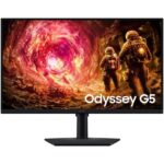 Monitor Gaming Samsung Odyssey G5 G50F S27FG502EU 27"/ QHD/ 1ms/ 180Hz/ IPS/ Regulable en Altura/ Negro 8806097817796 LS27FG502EUXEN SAM-M S27FG502EU