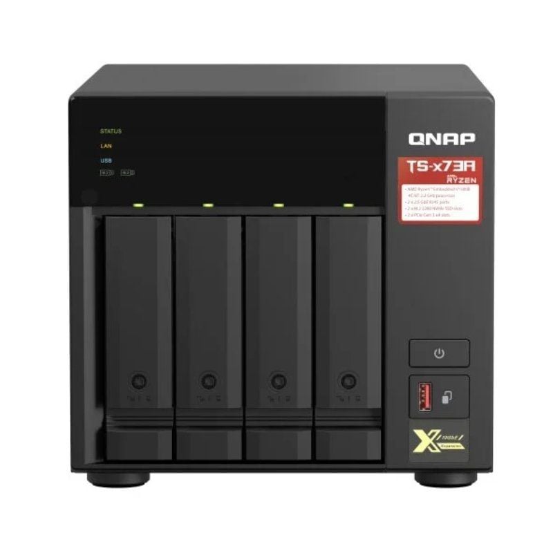 NAS QNAP TS-473A-8G/ 4 Bahías 3.5"- 2.5"/ 8GB DDR4/ Formato Torre 4713213518847 TS-473A-8G QNAP-NAS TS-473A-8G