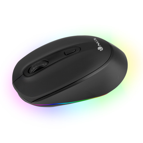 NGS SMOG-RB ratón Juego Ambidextro RF Wireless + Bluetooth Óptico 2400 DPI - Imagen 3