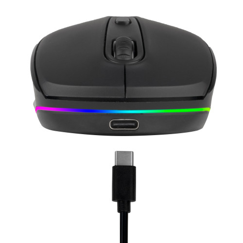 NGS SMOG-RB ratón Juego Ambidextro RF Wireless + Bluetooth Óptico 2400 DPI - Imagen 7