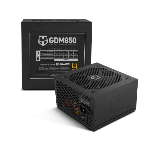 NOX Hummer GDM 850W GOLD unidad de fuente de alimentación 20+4 pin ATX ATX Negro - Imagen 8