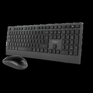 NOX NXLITEDUOSP teclado Ratón incluido Hogar RF Wireless + Bluetooth QWERTY Español Negro 8436587976131 | P/N: NXLITEDUOSP | Ref. Artículo: 1408896