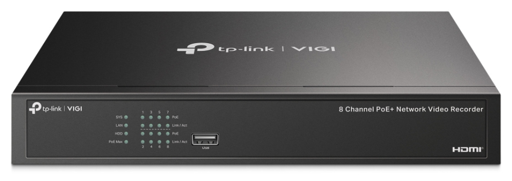 NVR VIGI TP-LINK VIGI NVR1008H-8P 08ch PoE BAY 1HDD H265+ 4895252503111 VIGI NVR1008H-8P