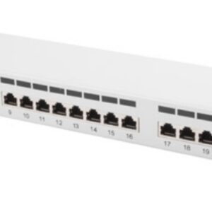 PATCH PANEL LANBERG 24 PUERTOS 1U 19" CAT.6 FTP GRIS 5901969404111 PPS6-1024-S