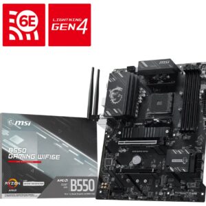 PLACA BASE MSI B550 GAMING WIFI6E AM4 DDR4 4711377459082 007C56-092R