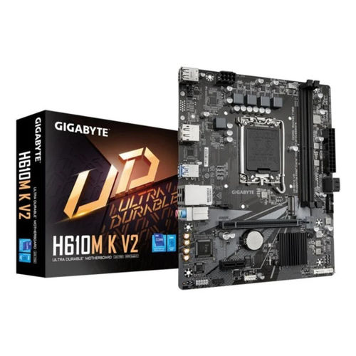 PLACA GIGABYTE H610M K V2 INTEL1700 2DDR5 HDMI/DP PCIE3.0 2SATA3 USB3.2 MATX 4719331860134 P/N: 9MH61MK52-00-G10 | Ref. Artículo: 9MH61MK52-00-G10