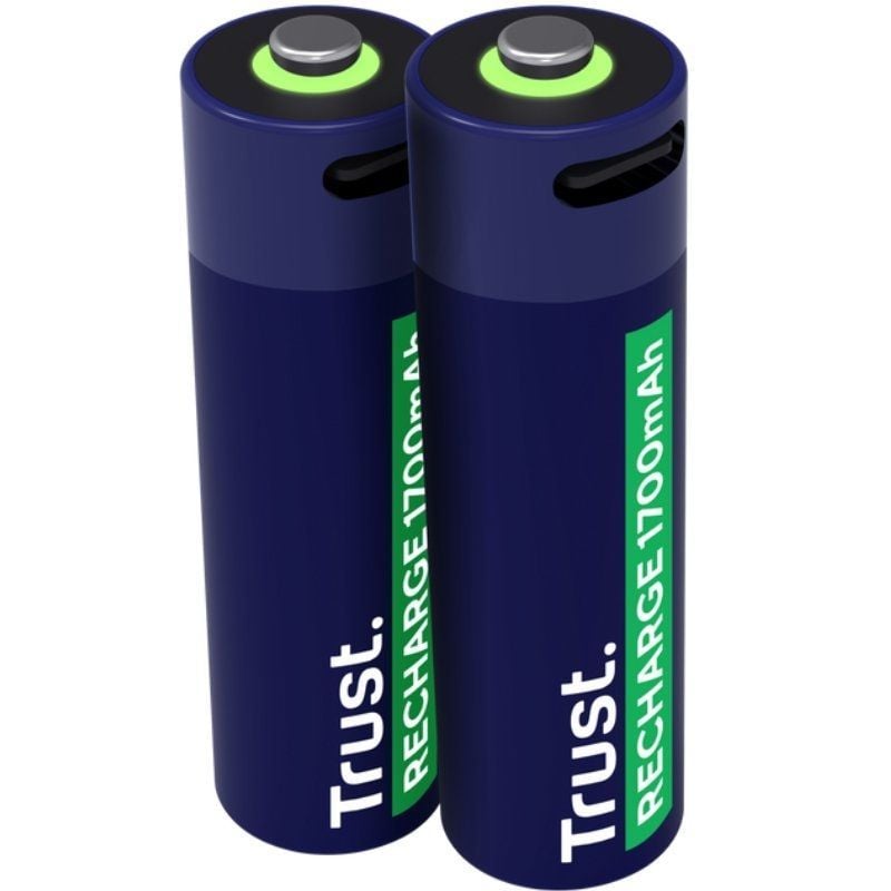 Pack de 2 Pilas AA Trust 25584/ Recargables 8713439255843 25584 TRU-PILA 25584