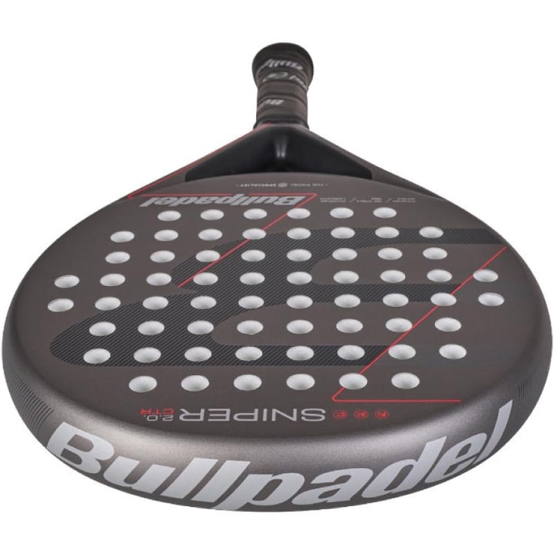 Pala de Pádel Bullpadel Sniper 2.0 Control 2026/ Gris y Roja - Imagen 3
