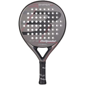 Pala de Pádel Bullpadel Sniper 2.0 Control 2026/ Gris y Roja 8445402898169  BUP-PALA PAD SNP2 CTR 26 GY