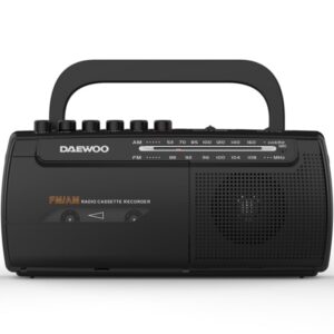 Radio Cassete Daewoo DW1108/ con Cable/ a Pilas/ Negra 8436533800145 DW1108 DAE-RADIO DW1108